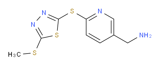 (6-((5-(methylthio)-1,3,4-thiadiazol-2-yl)thio)pyridin-3-yl)methanamine