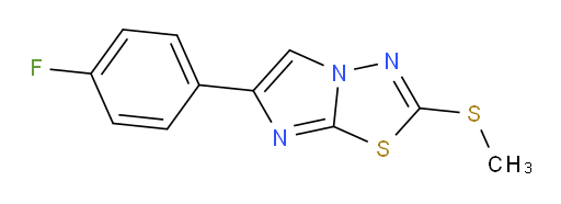6-(4-fluorophenyl)-2-(methylthio)imidazo[2,1-b][1,3,4]thiadiazole