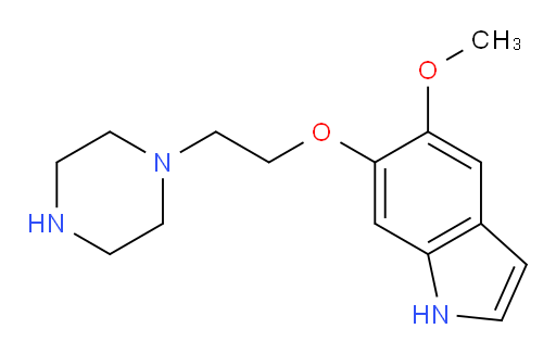 5-methoxy-6-(2-(piperazin-1-yl)ethoxy)-1H-indole