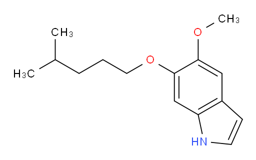 5-methoxy-6-((4-methylpentyl)oxy)-1H-indole