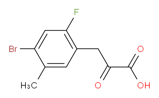 3-(4-bromo-2-fluoro-5-methylphenyl)-2-oxopropanoic acid