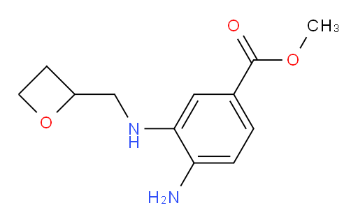 methyl 4-amino-3-((oxetan-2-ylmethyl)amino)benzoate