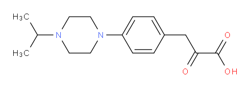 3-(4-(4-isopropylpiperazin-1-yl)phenyl)-2-oxopropanoic acid