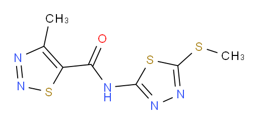 4-methyl-N-(5-(methylthio)-1,3,4-thiadiazol-2-yl)-1,2,3-thiadiazole-5-carboxamide