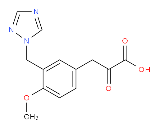 3-(3-((1H-1,2,4-triazol-1-yl)methyl)-4-methoxyphenyl)-2-oxopropanoic acid