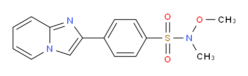4-(imidazo[1,2-a]pyridin-2-yl)-N-methoxy-N-methylbenzenesulfonamide