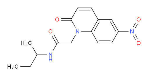 N-(sec-butyl)-2-(6-nitro-2-oxoquinolin-1(2H)-yl)acetamide