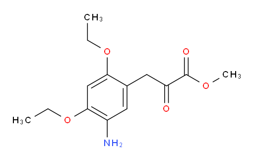 methyl 3-(5-amino-2,4-diethoxyphenyl)-2-oxopropanoate