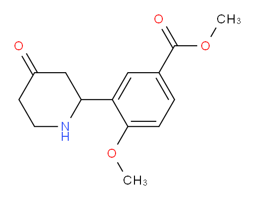 methyl 4-methoxy-3-(4-oxopiperidin-2-yl)benzoate