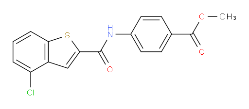 methyl 4-(4-chlorobenzo[b]thiophene-2-carboxamido)benzoate