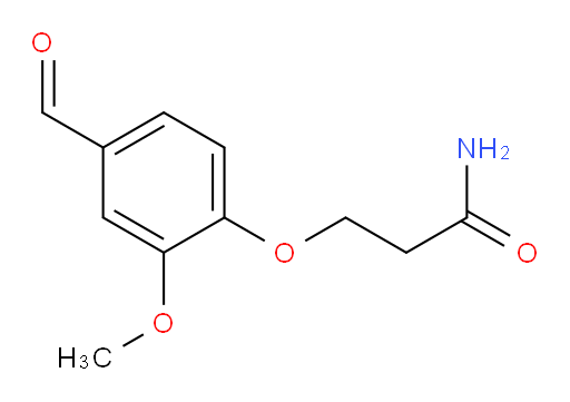 3-(4-formyl-2-methoxyphenoxy)propanamide