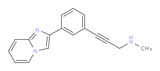 3-(3-(imidazo[1,2-a]pyridin-2-yl)phenyl)-N-methylprop-2-yn-1-amine