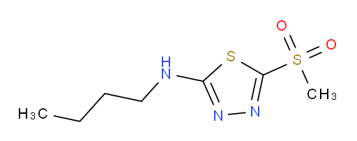 N-butyl-5-(methylsulfonyl)-1,3,4-thiadiazol-2-amine