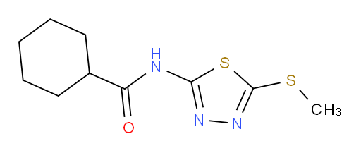 N-(5-(methylthio)-1,3,4-thiadiazol-2-yl)cyclohexanecarboxamide