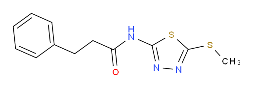 N-(5-(methylthio)-1,3,4-thiadiazol-2-yl)-3-phenylpropanamide