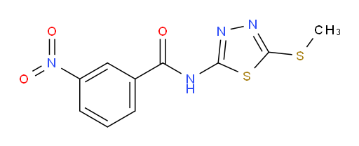 N-(5-(methylthio)-1,3,4-thiadiazol-2-yl)-3-nitrobenzamide
