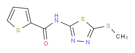 N-(5-(methylthio)-1,3,4-thiadiazol-2-yl)thiophene-2-carboxamide