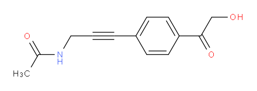 N-(3-(4-(2-hydroxyacetyl)phenyl)prop-2-yn-1-yl)acetamide