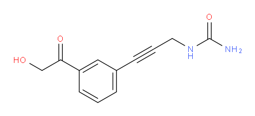 1-(3-(3-(2-hydroxyacetyl)phenyl)prop-2-yn-1-yl)urea