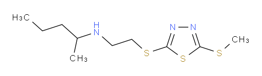 N-(2-((5-(methylthio)-1,3,4-thiadiazol-2-yl)thio)ethyl)pentan-2-amine