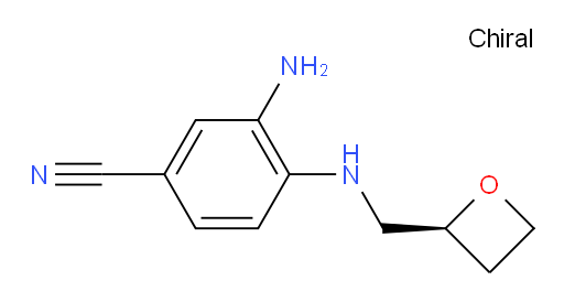 (S)-3-amino-4-((oxetan-2-ylmethyl)amino)benzonitrile