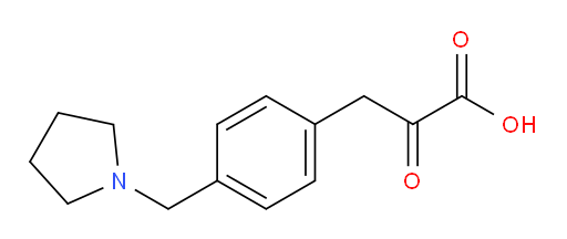 2-oxo-3-(4-(pyrrolidin-1-ylmethyl)phenyl)propanoic acid
