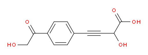 2-hydroxy-4-(4-(2-hydroxyacetyl)phenyl)but-3-ynoic acid