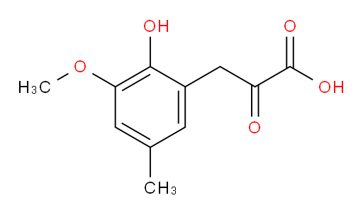 3-(2-hydroxy-3-methoxy-5-methylphenyl)-2-oxopropanoic acid