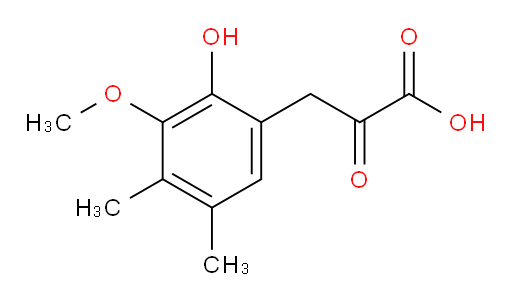 3-(2-hydroxy-3-methoxy-4,5-dimethylphenyl)-2-oxopropanoic acid