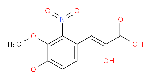 (Z)-2-hydroxy-3-(4-hydroxy-3-methoxy-2-nitrophenyl)acrylic acid