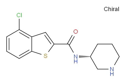 (R)-4-chloro-N-(piperidin-3-yl)benzo[b]thiophene-2-carboxamide