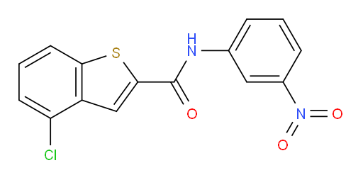 4-chloro-N-(3-nitrophenyl)benzo[b]thiophene-2-carboxamide