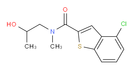 4-chloro-N-(2-hydroxypropyl)-N-methylbenzo[b]thiophene-2-carboxamide