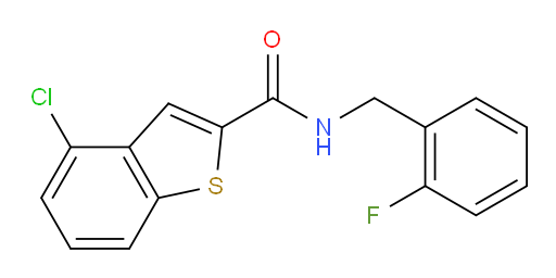 4-chloro-N-(2-fluorobenzyl)benzo[b]thiophene-2-carboxamide