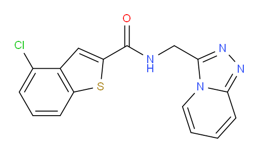 N-([1,2,4]triazolo[4,3-a]pyridin-3-ylmethyl)-4-chlorobenzo[b]thiophene-2-carboxamide