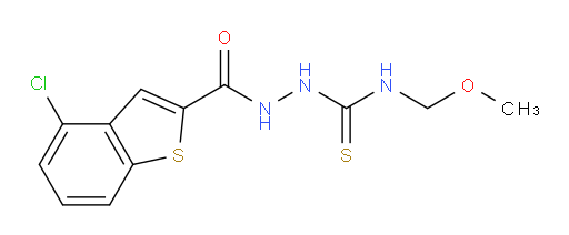 2-(4-chlorobenzo[b]thiophene-2-carbonyl)-N-(methoxymethyl)hydrazinecarbothioamide