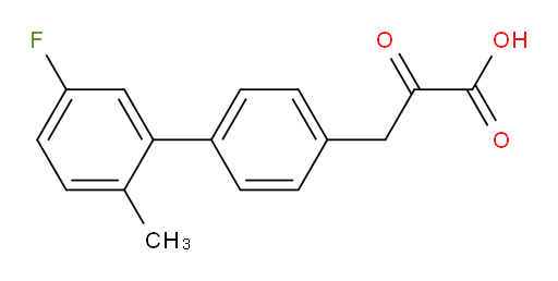 3-(5'-fluoro-2'-methyl-[1,1'-biphenyl]-4-yl)-2-oxopropanoic acid