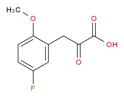 3-(5-fluoro-2-methoxyphenyl)-2-oxopropanoic acid