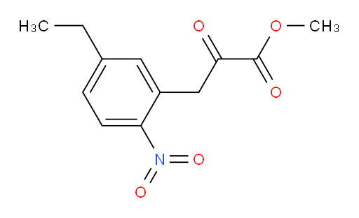 methyl 3-(5-ethyl-2-nitrophenyl)-2-oxopropanoate