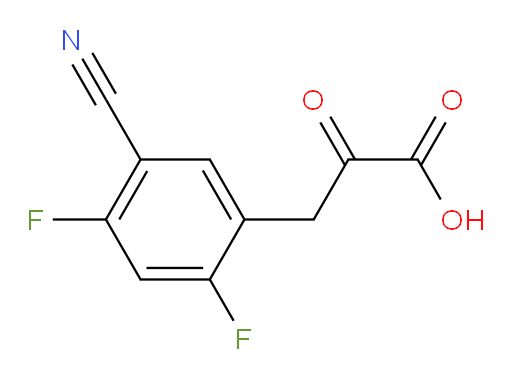 3-(5-cyano-2,4-difluorophenyl)-2-oxopropanoic acid
