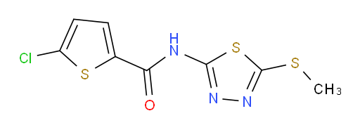5-chloro-N-(5-(methylthio)-1,3,4-thiadiazol-2-yl)thiophene-2-carboxamide