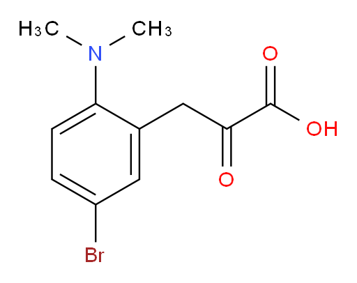 3-(5-bromo-2-(dimethylamino)phenyl)-2-oxopropanoic acid