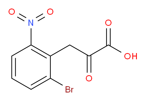 3-(2-bromo-6-nitrophenyl)-2-oxopropanoic acid