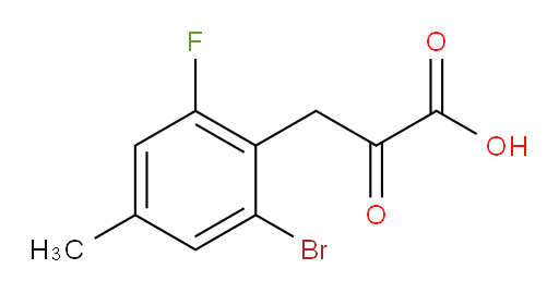 3-(2-bromo-6-fluoro-4-methylphenyl)-2-oxopropanoic acid