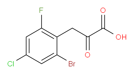 3-(2-bromo-4-chloro-6-fluorophenyl)-2-oxopropanoic acid