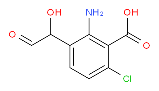 2-amino-6-chloro-3-(1-hydroxy-2-oxoethyl)benzoic acid