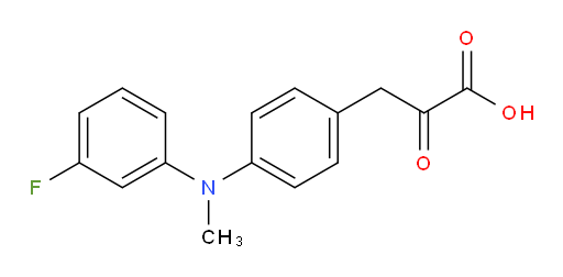 3-(4-((3-fluorophenyl)(methyl)amino)phenyl)-2-oxopropanoic acid