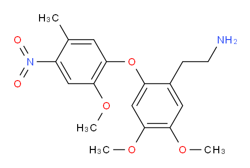 2-(4,5-dimethoxy-2-(2-methoxy-5-methyl-4-nitrophenoxy)phenyl)ethanamine