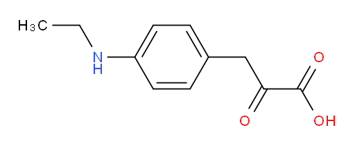 3-(4-(ethylamino)phenyl)-2-oxopropanoic acid