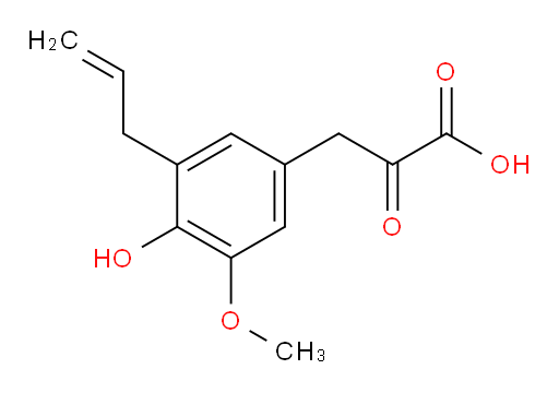 3-(3-allyl-4-hydroxy-5-methoxyphenyl)-2-oxopropanoic acid